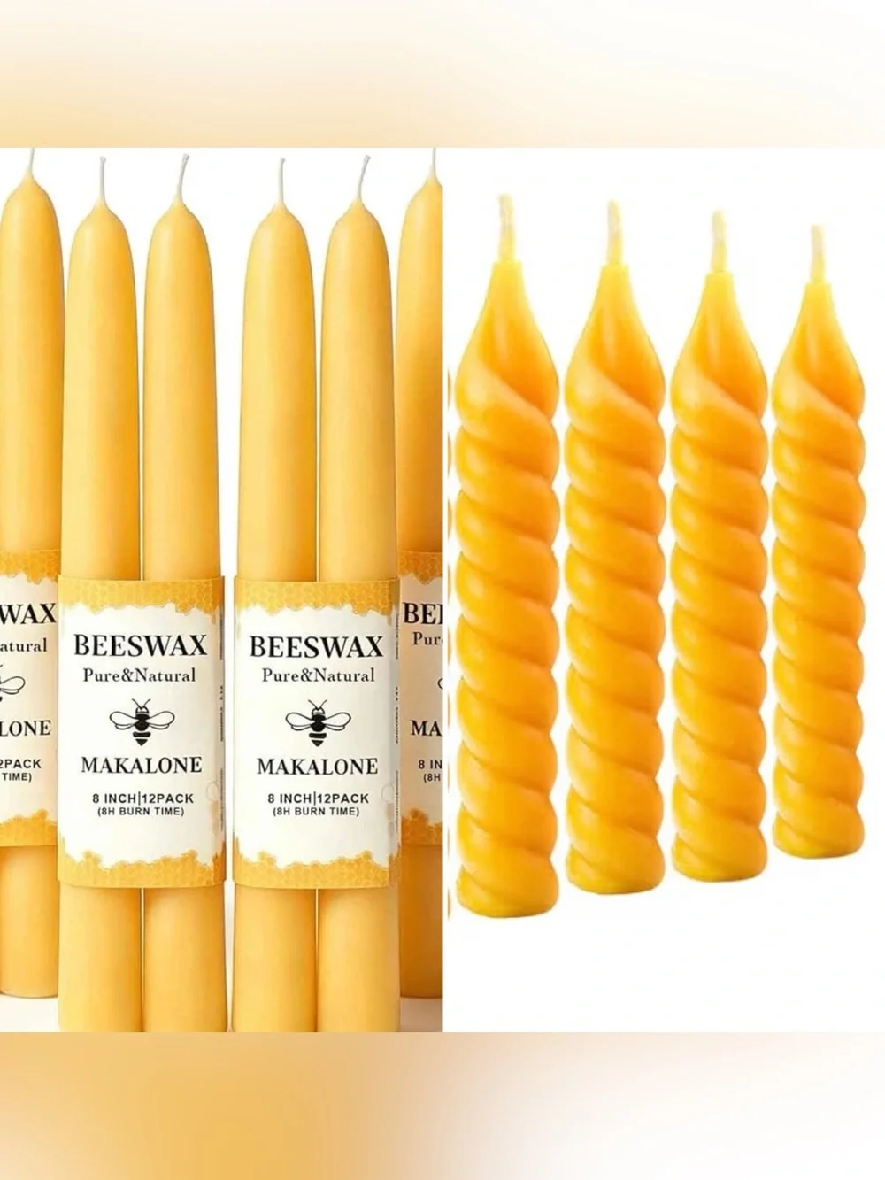 Beeswax Taper - Smell Divine - Come in lovely paper